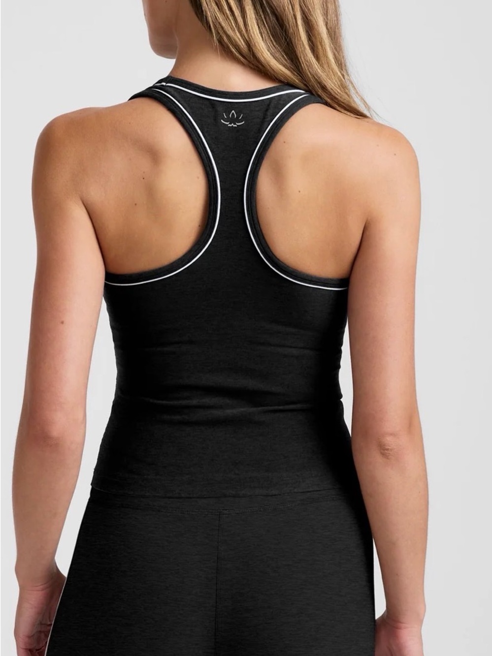 Beyond Yoga Spacedye Ready Tank in Darkest Night Black - Picture 6 of 7